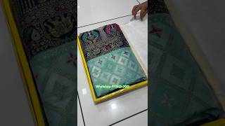 A very beautiful pure dola silk blue colour Sarees ￼trending shorts video instagram saree new [upl. by Bornstein]