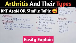 Arthritis  Osteoarthritis Rheumatoid And Gout  Class 10 Biology [upl. by Miguelita]