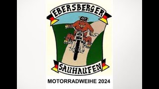 32Motorradweihe Ebersberg 28April 2024 mit 938 Teilnehmer [upl. by Lala]