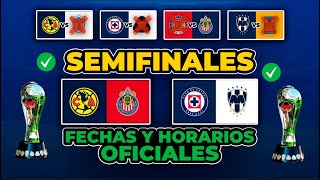 ASÍ SE JUGARÁN LAS SEMIFINALES DE LA LIGA MX  DÍA HORARIO Y TRANSMISIÓN  Liguilla Clausura 2024 [upl. by Herrick]