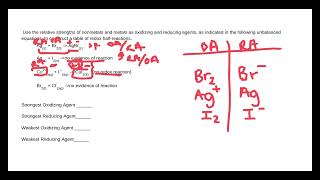 Building Redox Tables [upl. by Cliffes15]