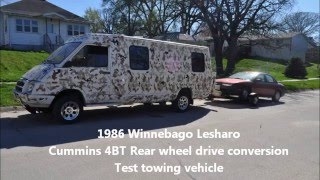 1986 Winnebago Lesharo 4BT towing vehicle [upl. by Sheedy663]