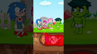 Sonic little Help Princess Amy Come Back 💚 shorts tiktok Story animation parody [upl. by Annavoeg]