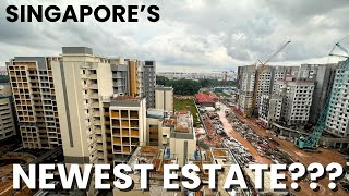 SINGAPORES NEWEST HDB ESTATE  Exploring Tengah New Town [upl. by Whitney170]