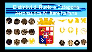 Aeronautica Militare Italiana distintivi di ruolo e categoria [upl. by Feodor268]