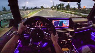 2021 MercedesAMG G63 POV Sunrise Drive [upl. by Cho]