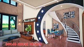 3040 duplex house plan  3 bedroom duplex house design  manis home [upl. by Debera]