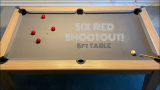 Speed Pool  Six Red Shootout 4  6ft table [upl. by Yerd]