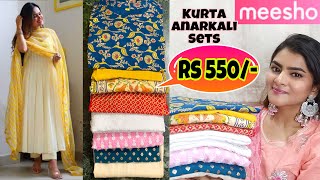 Meesho Festivewear Kurta sets Kurtas haul  Meesho Anarkalis haul  Meesho Online Shopping Meesho [upl. by Ajam]