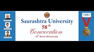 58th Convocation of Saurashtra University [upl. by Eiggam]