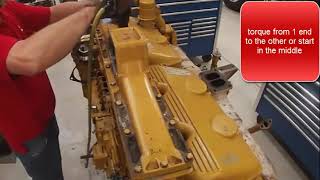 3406 CAT Caterpillar Aftercooler installation [upl. by Adelina128]