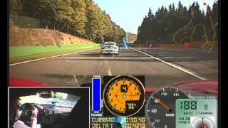 Ferrari 430 Scuderia vs Porsche GT3 RS 40 SPA September 2013 [upl. by Gnihc56]