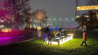 Flashlight Piano  Outdoor Interactive SoundLight Art Installation [upl. by Mose]