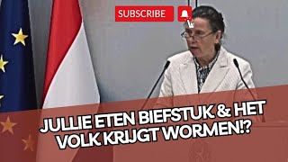 Wauw Marjolein Faber VERW0€ST de EU amp de KLIMAATlobby volledig Wormen amp INSECTEN [upl. by Humble124]