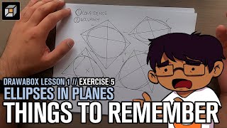 Drawabox Lesson 1 Exercise 5 Things to Remember Ellipses in Planes [upl. by Kcirtapnhoj]