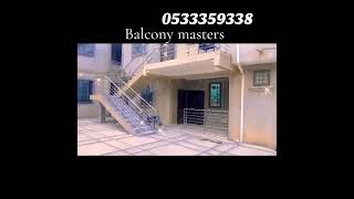 balcony masters stainless Steel blinds design steps balustrades railing construction slidinggates [upl. by Atte]