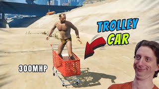 DRIVING FUNNIEST CARS IN GTA 5 [upl. by Eadmund]