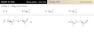 Zadanie 18  Matura próbna 05032013 Echo Dnia [upl. by Ginsberg]