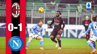 VAR rules out Kessies equalizer  AC Milan 01 Napoli  Highlights Serie A [upl. by Atorod]