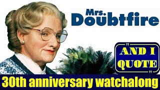 Mrs Doubtfire 1993 30th Anniversary Watchalong [upl. by Necaj]