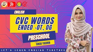 Preschool  English  CVC Words  Ended Sound ot og [upl. by Kreiner]