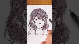 Anime Art  How to draw Anime stepbystep shorts trending youtubeshorts [upl. by Puttergill615]