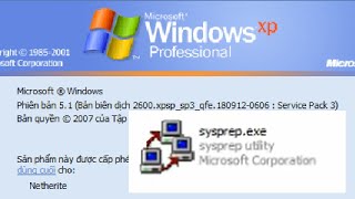 Sysprep in Windows XP [upl. by Soirtimid]