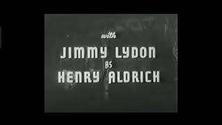 Henry Aldrich Haunts A House 1943 Title Sequence Paramount Pictures [upl. by Sudderth]