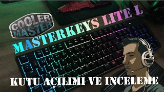 TRde ilk Cooler Master Masterkeys Lite L RGB Klavye ve Fare bundle Kutu Açılımı ve İncelemesi [upl. by Kerry]