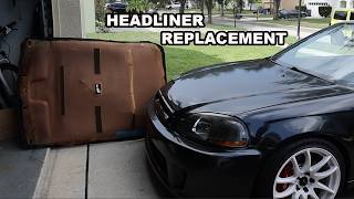 Headliner Suede Upgrade on the Civic [upl. by Wileen]