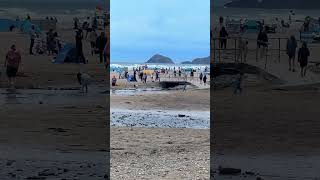 Perranporth beach 1st of July Families enjoying Cornish beach life 🙏☀️🙏 [upl. by Htirehc]