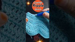 Crochet Ripple stitch 🙂shorts youtubeshorts [upl. by Stauder643]