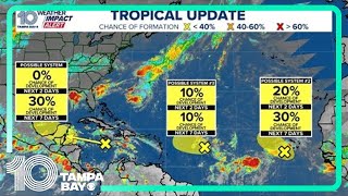 Tracking the Tropics Unusually quiet with low chances of development over the next 7 days [upl. by Neeven447]