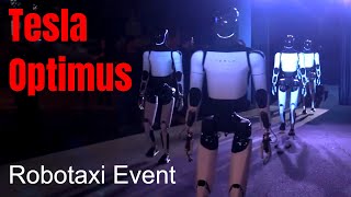 Tesla Optimus at the robotaxi event [upl. by Nwahsir]