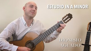 Aguado  Estudio in A Minor  Classical Guitar Music  Played by Jonathan Richter [upl. by Eiduam300]