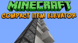 Minecraft Compact Item Elevator Tutorial [upl. by Chil]