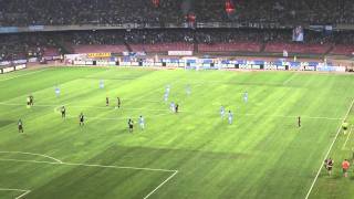 Napoli Milan 18092011 31 Il terzo gol di Cavani Live in HD dalla Curva B [upl. by Suzanne]