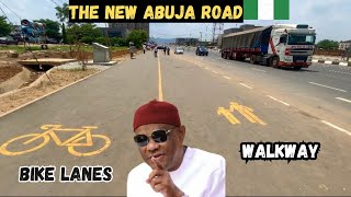 Abuja transformation wike creates BICYCLE LANE on the new road in Abuja Nigeria Abuja fct wike [upl. by Deedahs976]