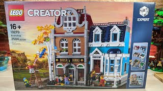 Pure Build Part 1🎧 LEGO Creator Expert Bookshop modular building 10270 no narration [upl. by Aenat]