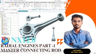 NX120 Radial engine subassembly Part 1 Master connecting Rod [upl. by Narbig74]