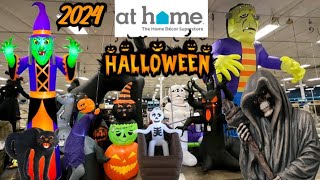 At Home Halloween 2024 Decor Walkthrough Ft 20ft Inflatables amp Animatronics Great Selection [upl. by Aenat]