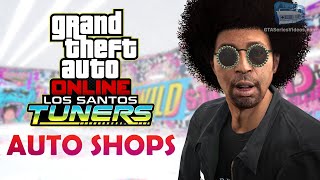 GTA Online Los Santos Tuners  All Auto Shop Interiors and Upgrades [upl. by Simeon808]