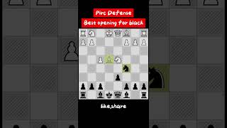 Pirc Defense Best opening for black chess [upl. by Rojas]