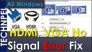 How to Fix HDMI  VGA Output Problems in Windows Driver Update  TechNpel [upl. by Anaitit]