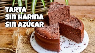 Tarta de Chocolate SIN AZÚCAR KETO SIN HARINA SIN GLUTEN SIN REMORDIMIENTOS ¡Créetelo [upl. by Anoif]