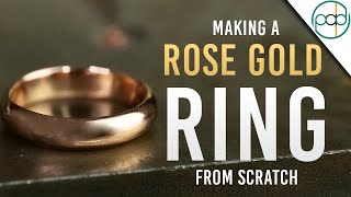 Making a Rose Gold Ring from Scratch [upl. by Mauceri]