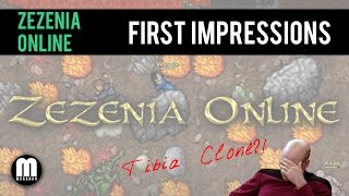 Zezenia Online  First Impressions Tibia Clone [upl. by Helmer58]