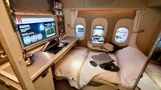 EMIRATES Boeing 777 First Class  Dubai to Brussels flight in 4K PHENOMENAL [upl. by Oruntha]