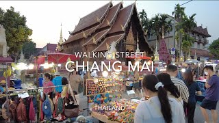 Chiang Mai Walking Street 2024 Night Market in Thailand Street View Walk [upl. by Eentroc724]