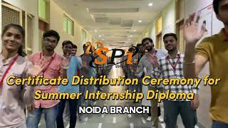 Celebrating the achievements of our interns at Noidas Summer Internship Certificate Ceremony [upl. by Nedle]